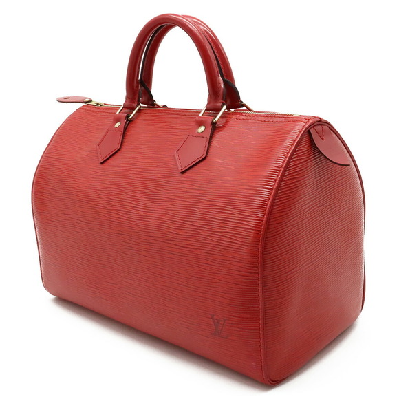 LOUIS VUITTON Louis Vuitton Epi Speedy 30 Handbag Boston Bag Leather Castilia... - Picture 2 of 7